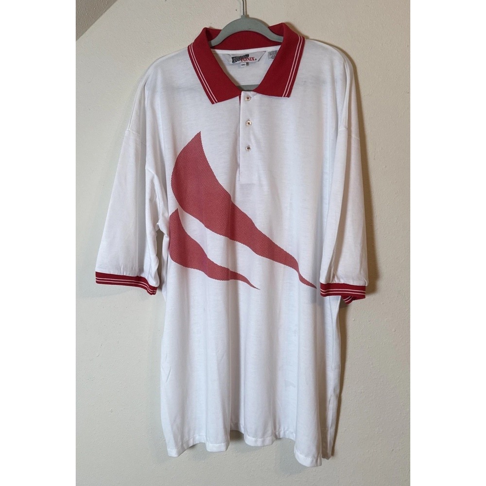 NOLOGO BY TONIX Mens 3XL White Collared Polo Shirt Short Sleeve Single Stitch